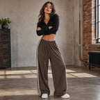 ⏳Time-Limited Special⏰Women's  Chic Striped Drawstring Track Pants