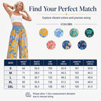 Women's Floral Print High-Waisted Wide-Leg Pants