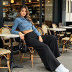 ⌛Limited-time offer-Women’s Comfortable Loose Fit Palazzo Lounge Pants