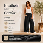 ✨ Easy Everyday Style | Women’s Cotton Linen Wide-Leg Pants