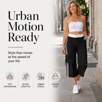 🍁New Fall Collection-Women's Sporty Side Stripe Capri Cargo Pants