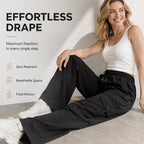 ✨ Easy Everyday Comfort | Women's High-Waisted Quick-Dry Wide-Leg Cargo Pants