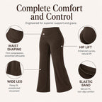 ☁️ All-Day Comfort | Women's High-Waisted Wide-Leg Yoga Pants