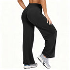 ☁️ All-Day Comfort | Women's High-Waisted Wide-Leg Yoga Pants