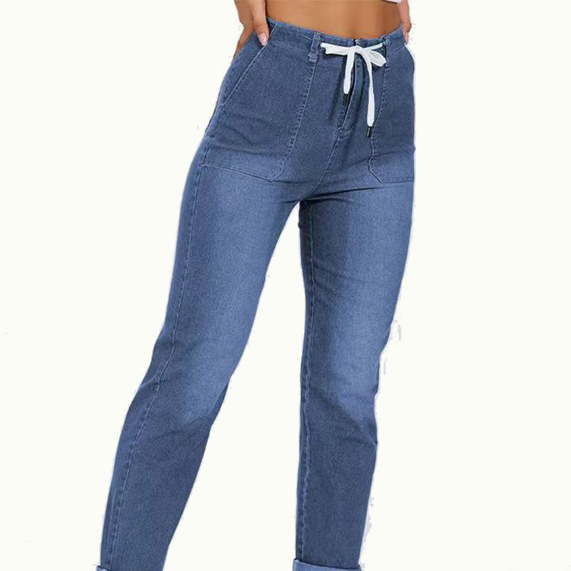 ⌛Limited-Time Offer-Women's Casual Drawstring Denim Jogger Pants