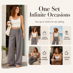 ⌛Limited-Time Offer-Women's Casual Striped Wide-Leg Pants