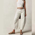 👖 Sculpted Retro Shape | Women's Curved Wide-Leg Denim Jeans