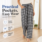 ⌛Limited-Time Offer-Women's Casual Plaid Straight-Leg Pants