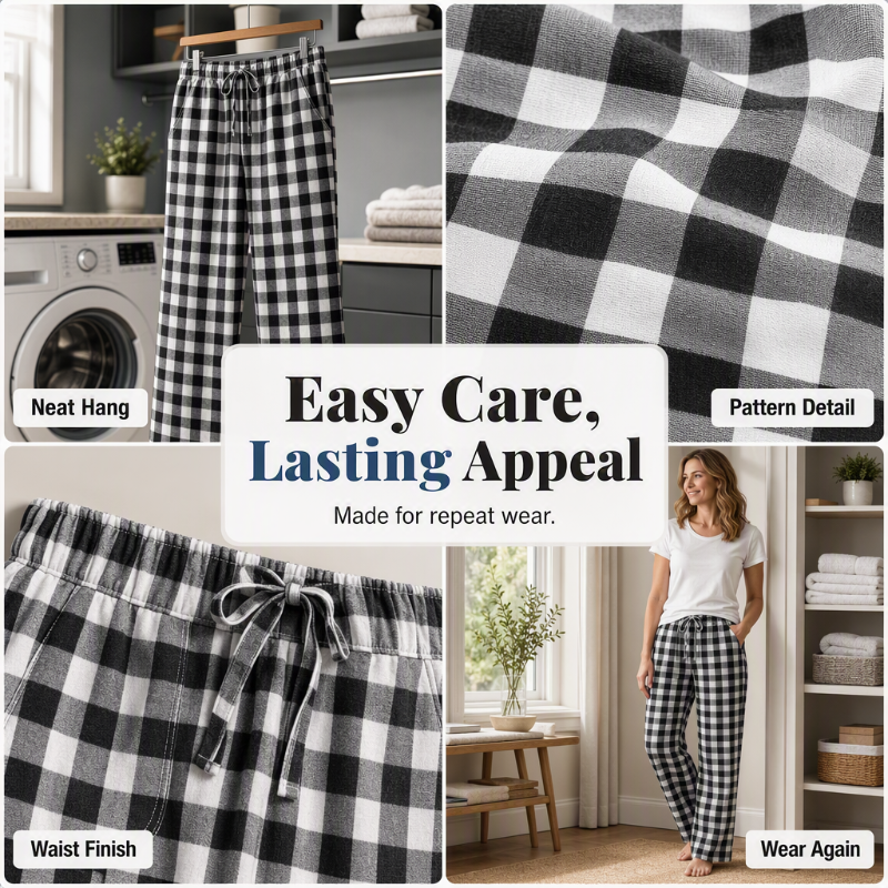 ⌛Limited-Time Offer-Women's Casual Plaid Straight-Leg Pants