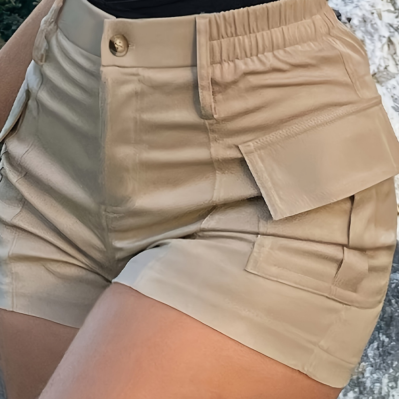 ⌛Limited-Time Offer-Women's High-Waist Cargo Shorts with Pockets