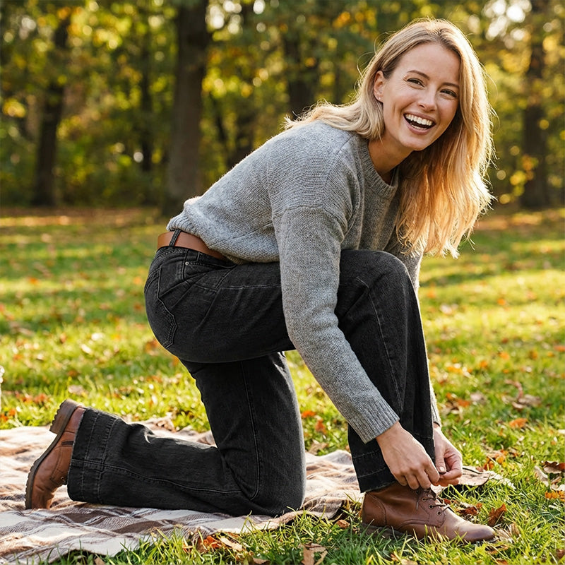 ⌛Limited-Time Offer-Women's Retro Flare Jeans with Pockets