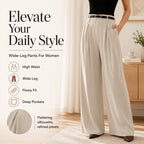 🌸 New Arrival | Women's High-Waisted Relaxed Wide-Leg Pants
