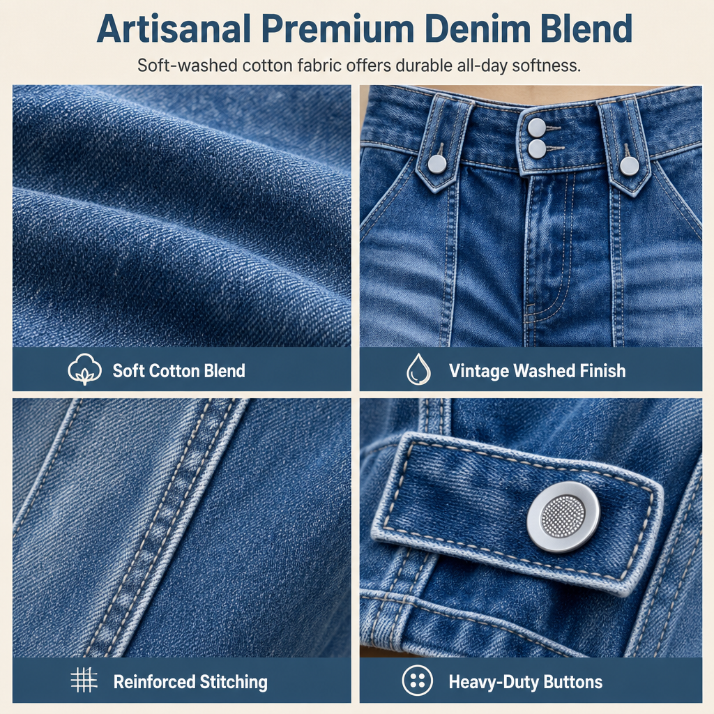 ⌛Limited-Time Offer-Women's Retro Wide-Leg Denim Jeans