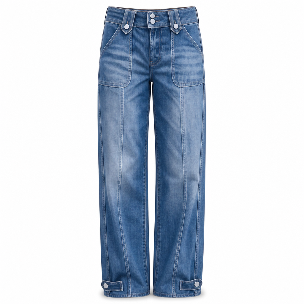 ⌛Limited-Time Offer-Women's Retro Wide-Leg Denim Jeans