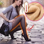 ❄️ Sheer Look, Cozy Warmth | Women's Plush-Lined High-Waisted Thermal Tights