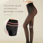 ❄️ Sheer Look, Cozy Warmth | Women's Plush-Lined High-Waisted Thermal Tights