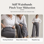 ✨ Polished Comfort | Women's High-Waisted Tailored Wide-Leg Pants with Flowy Drape