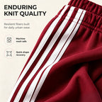 👖 Flowy Comfort | Women's High-Waisted Plush Wide-Leg Sweatpants with Side Stripes
