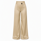 ✨ Satin Elegance | Women’s Asymmetrical-Waist Wide-Leg Pants