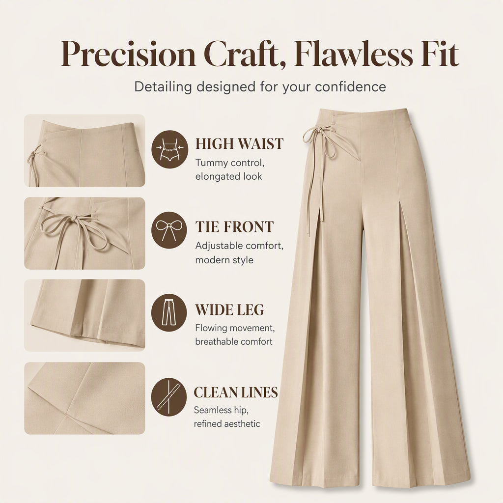 ✨ Easy Everyday Flow | Women’s High-Waisted Wide-Leg Pants