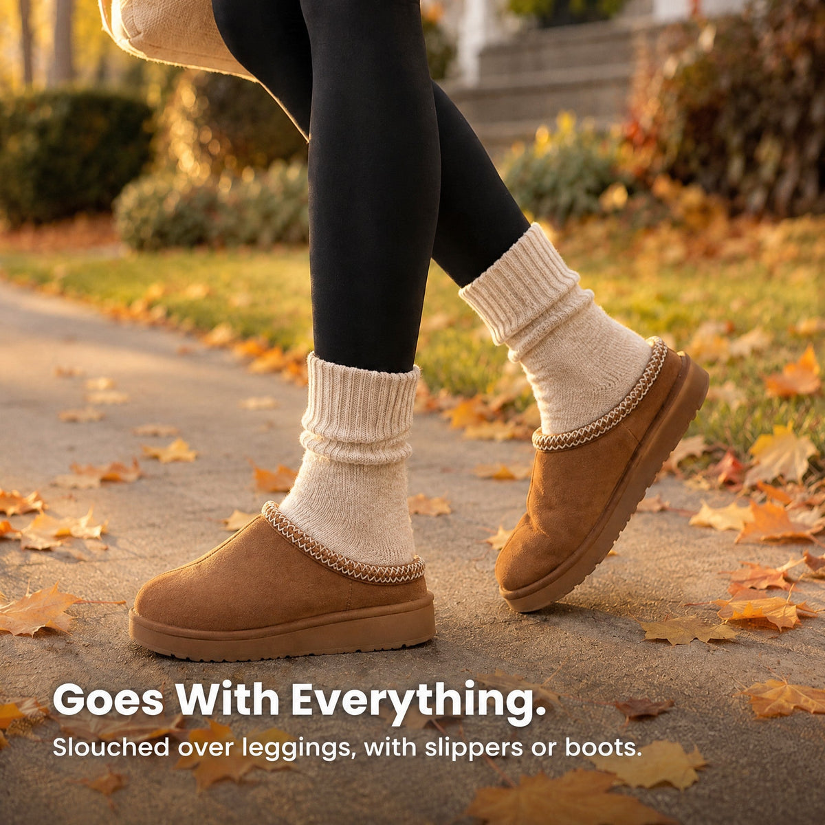 Mid Calf Cotton Winter Socks