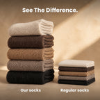 Mid Calf Cotton Winter Socks