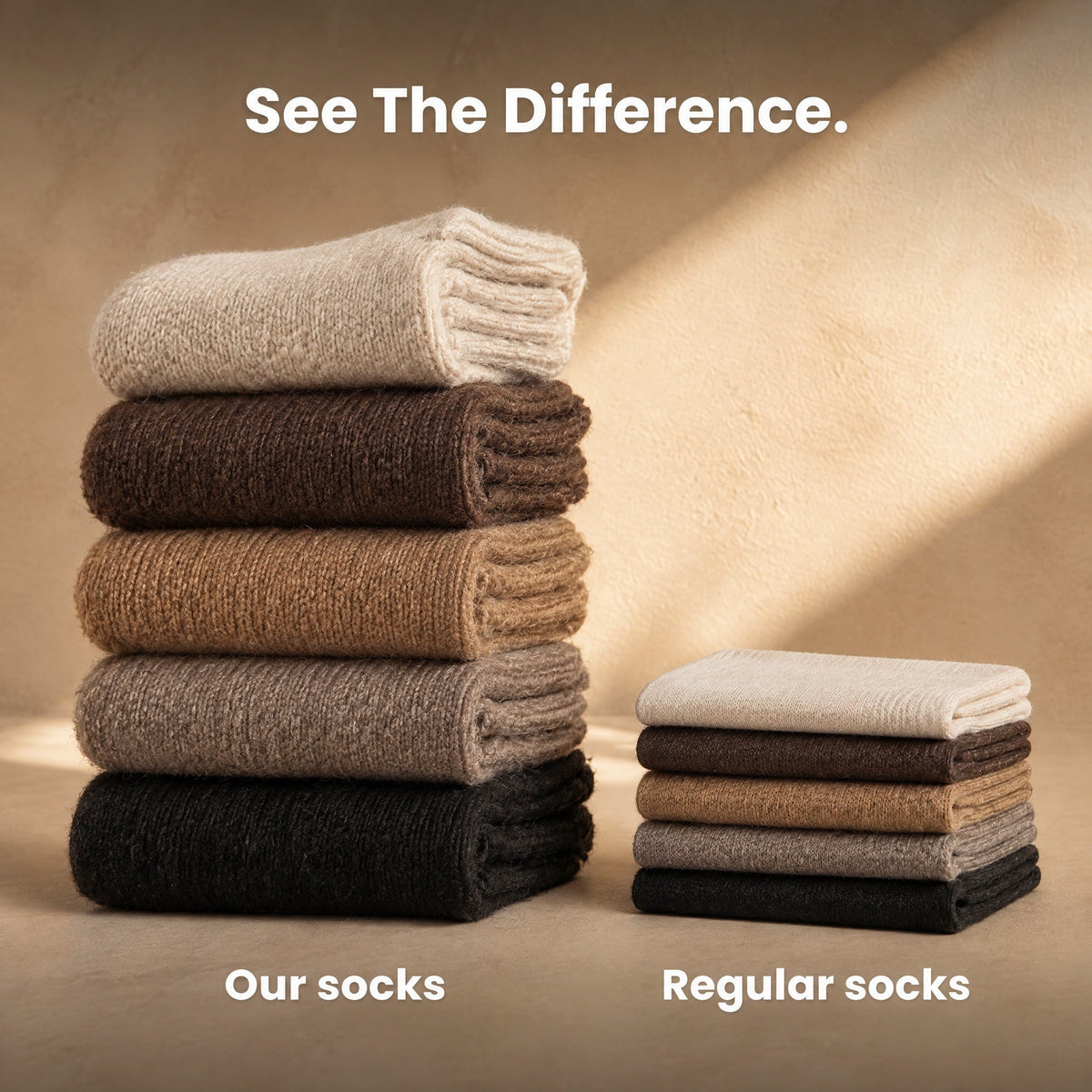 Mid Calf Cotton Winter Socks