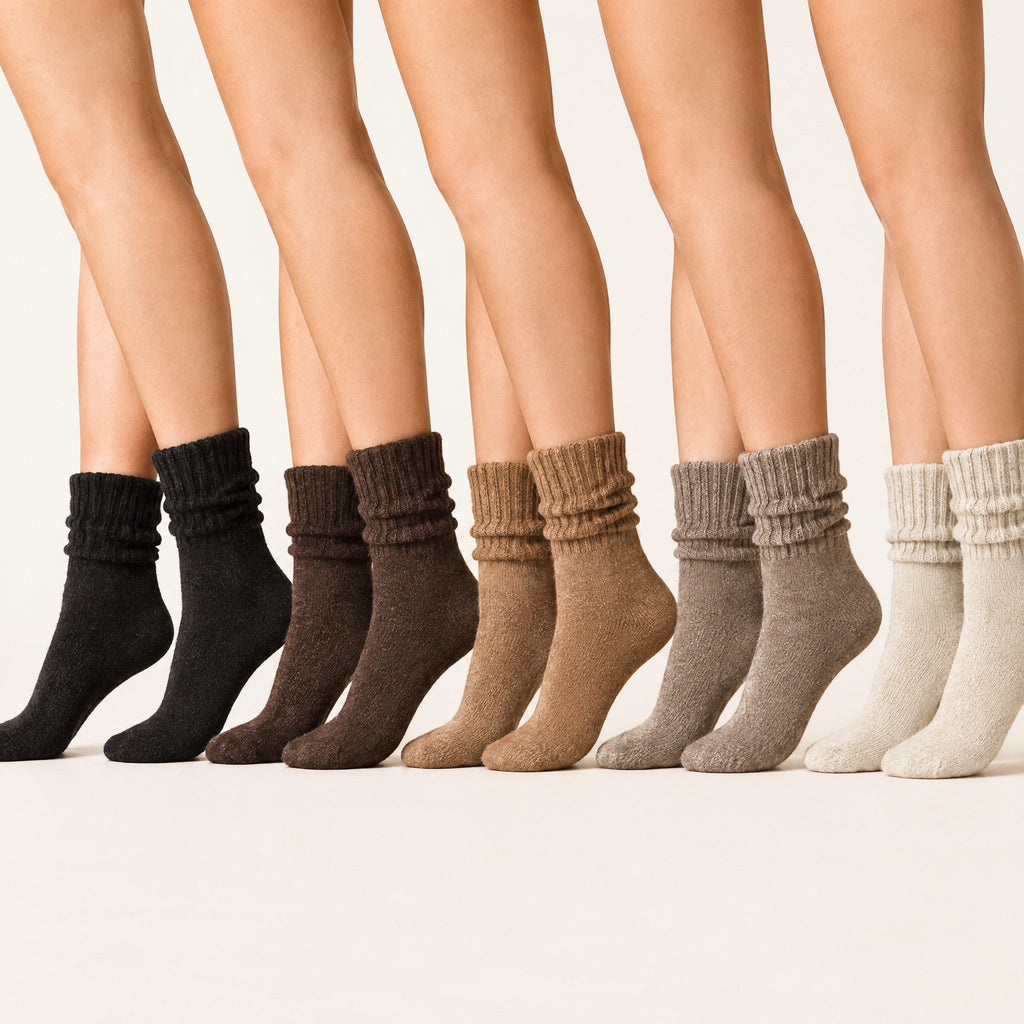 Mid Calf Cotton Winter Socks